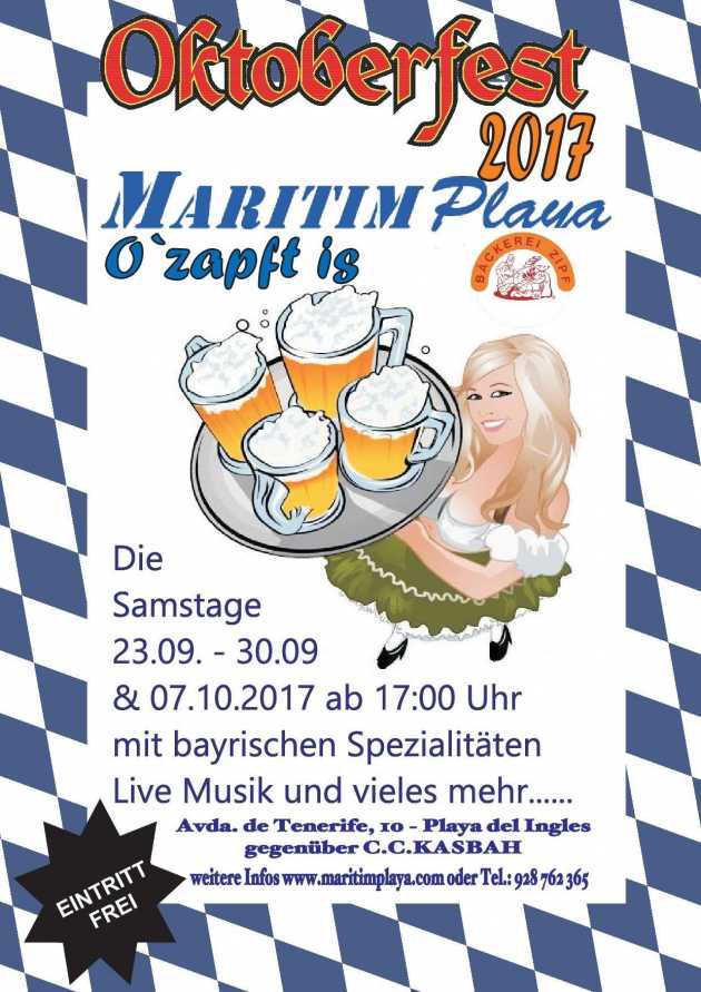 Oktoberfest im Maritim Playa